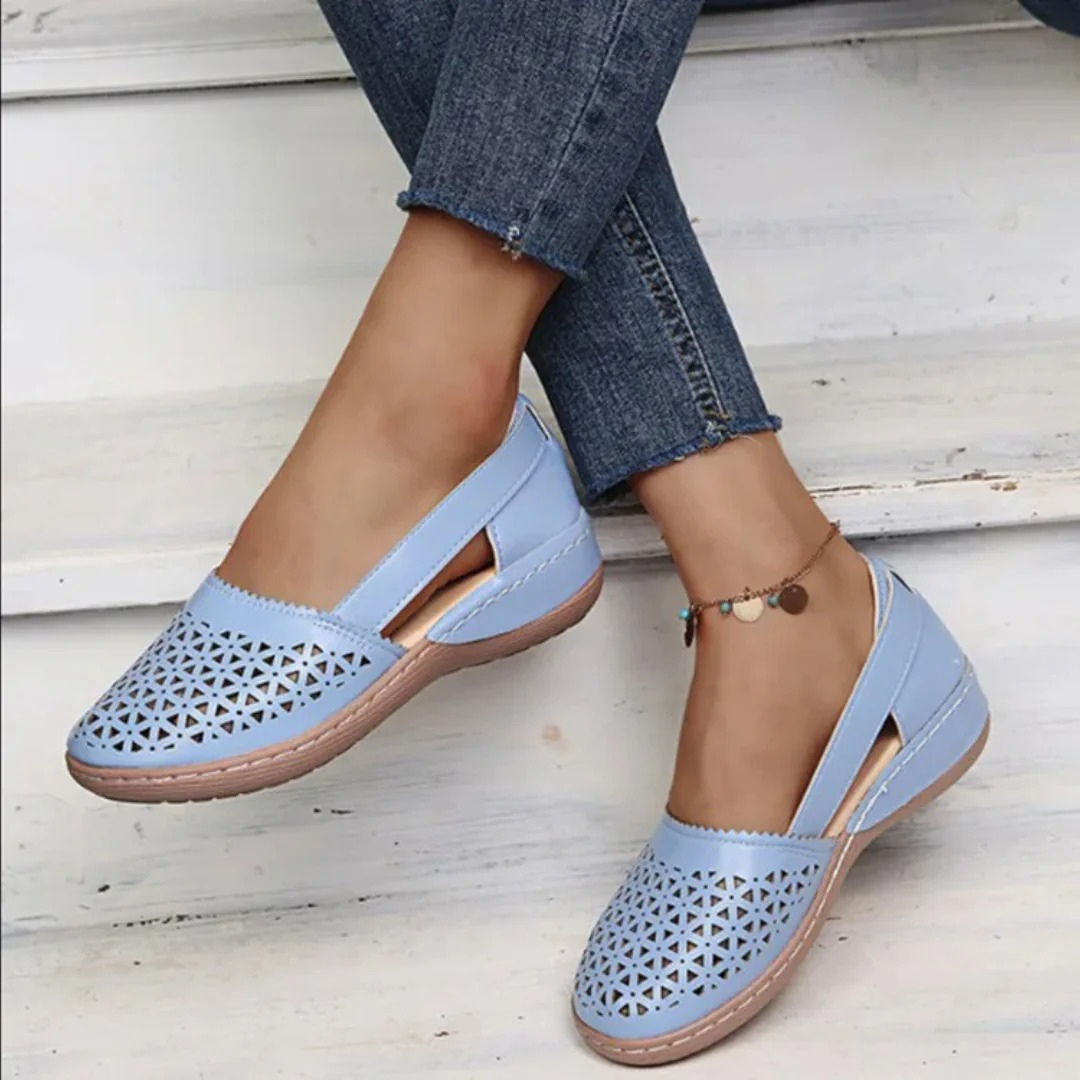 Damen Atmungsaktive Cutout Schuhe | Slip On