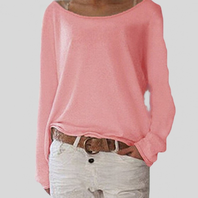 Zavando – Weicher Eleganter Pullover mit Rundhalsausschnitt