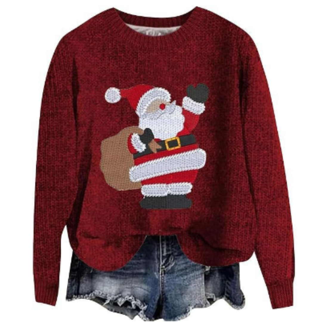 Langärmliger Rundhalspullover Für Damen | Warm