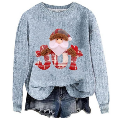 Langärmliger Rundhalspullover Für Damen | Warm
