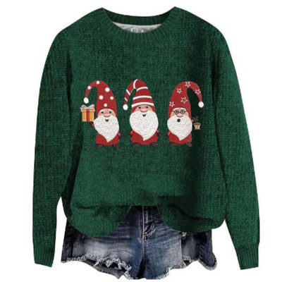 Langärmliger Rundhalspullover Für Damen | Warm