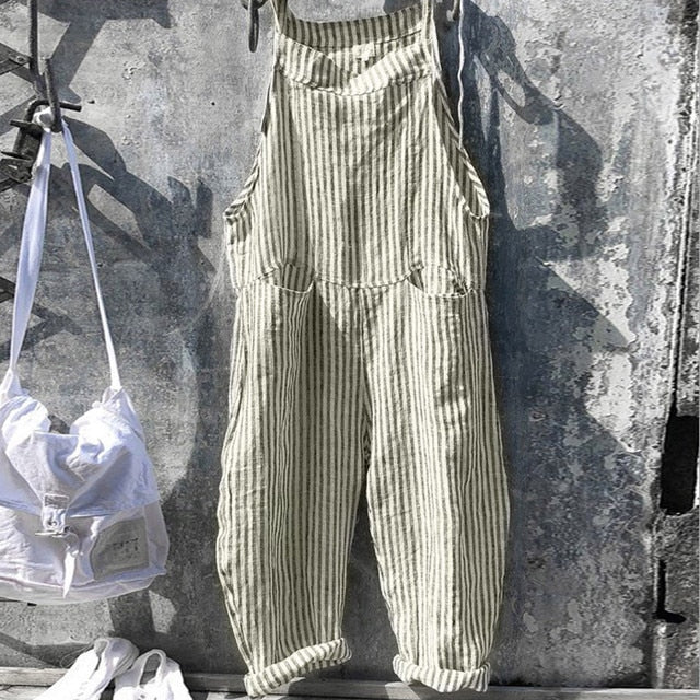 Zavando – Trendiger Leinen-Jumpsuit