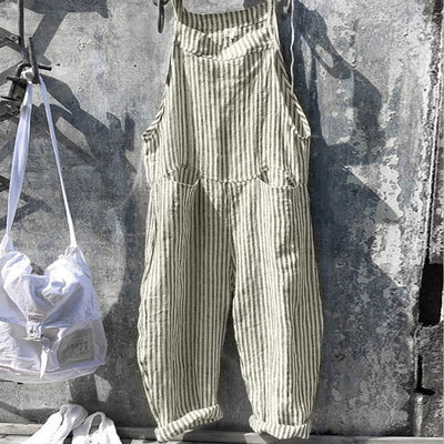 Zavando – Trendiger Leinen-Jumpsuit