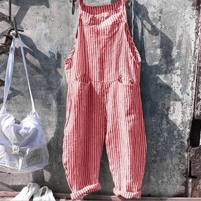 Zavando – Trendiger Leinen-Jumpsuit