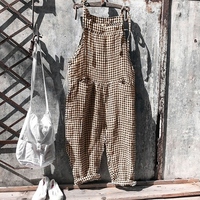 Zavando – Trendiger Leinen-Jumpsuit