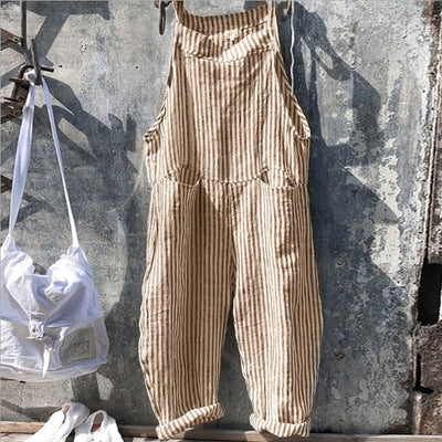 Zavando – Trendiger Leinen-Jumpsuit