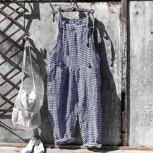 Zavando – Trendiger Leinen-Jumpsuit