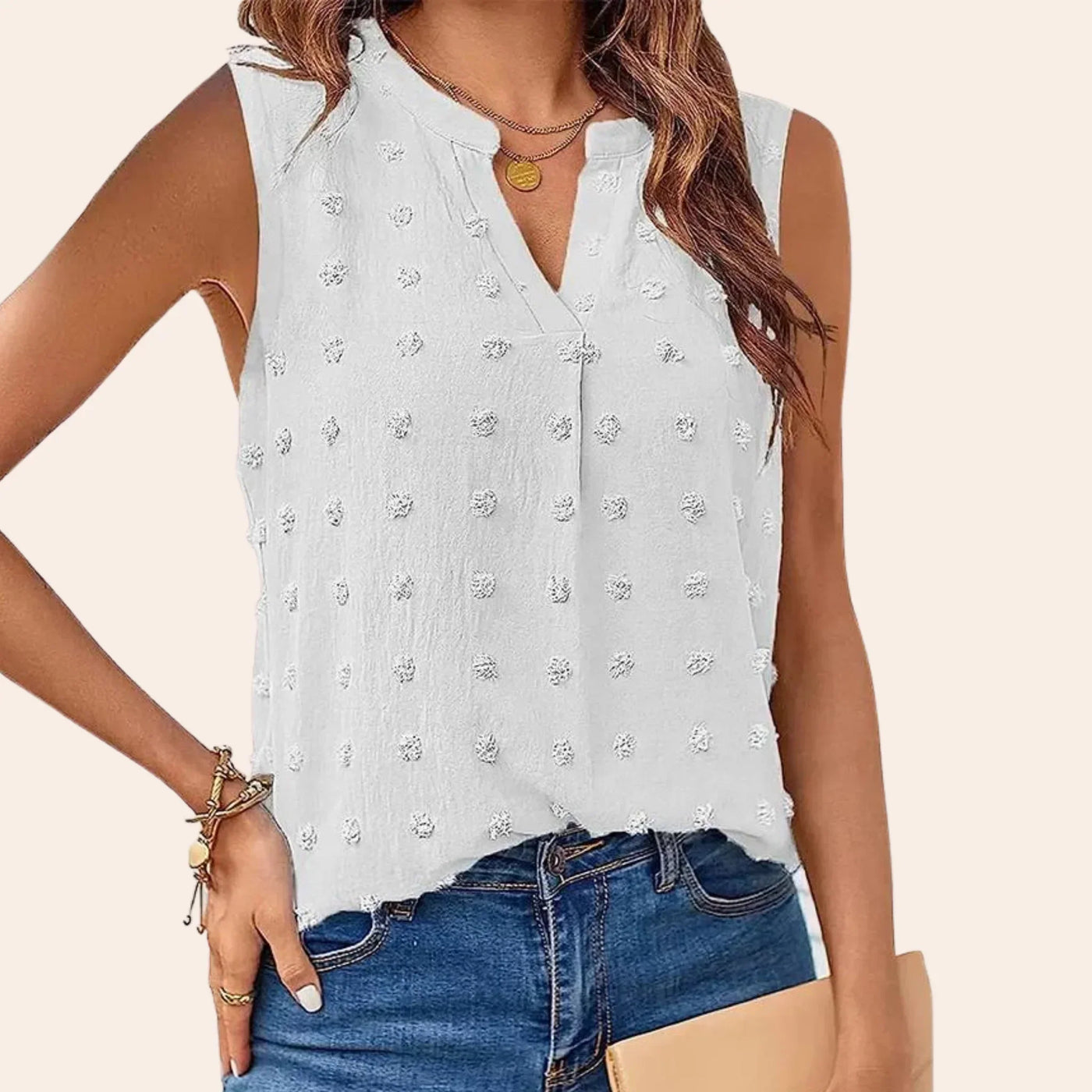 Ärmellose Bluse für Damen