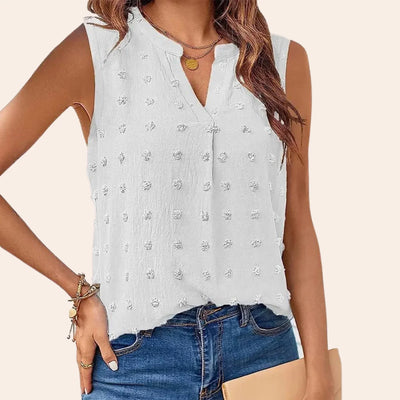 Ärmellose Bluse für Damen