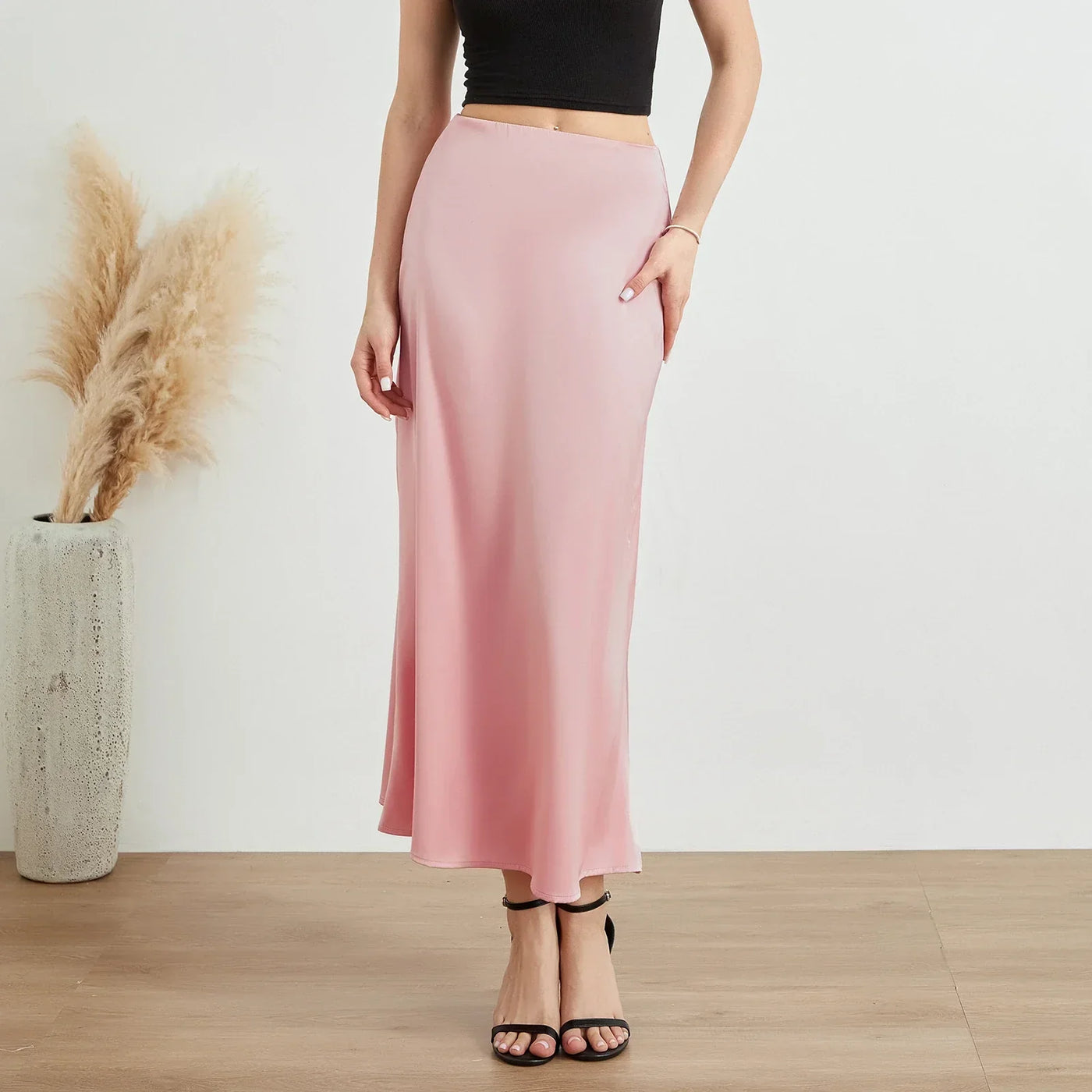 Zavando – Sexy Midirock aus Satin
