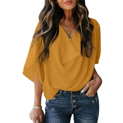 Zavando – Stylische Bluse mit Fledermausärmeln