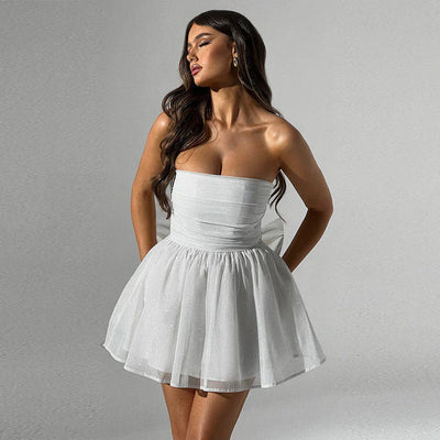 Zavando – Sexy trägerloses Minikleid