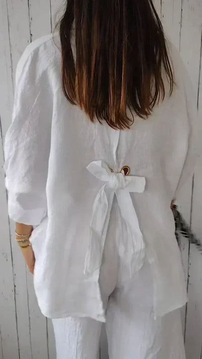 Zavando – Weiche elegante Knopf-bluse für jeden Anlass