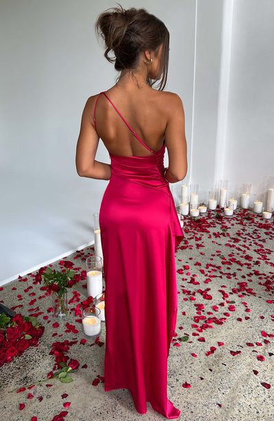 Zavando - Satin-Maxikleid
