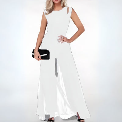 Ärmelloser Jumpsuit Mit Weitem Bein Für Damen | Sommer