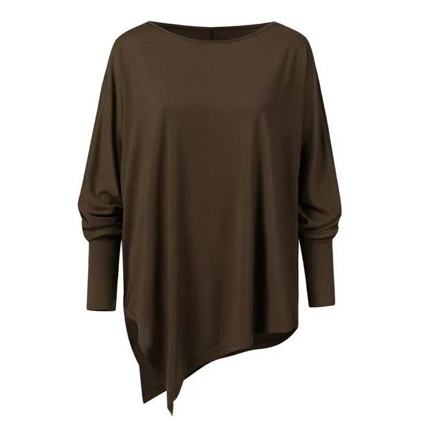 Sommertop Mit U Boot Ausschnitt Für Damen | Asymmetrisch