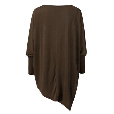 Sommertop Mit U Boot Ausschnitt Für Damen | Asymmetrisch