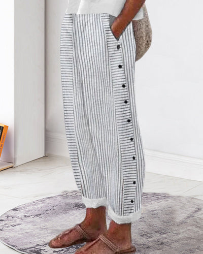 Kurze Sommerhose Für Damen | Gestreift