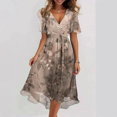 Zavando – Luftiges Chiffonkleid mit Print