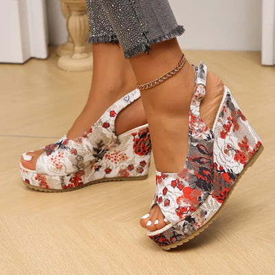 Zavando – Robuste Sandalen mit Keilabsatz