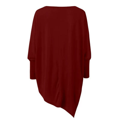 Sommertop Mit U Boot Ausschnitt Für Damen | Asymmetrisch
