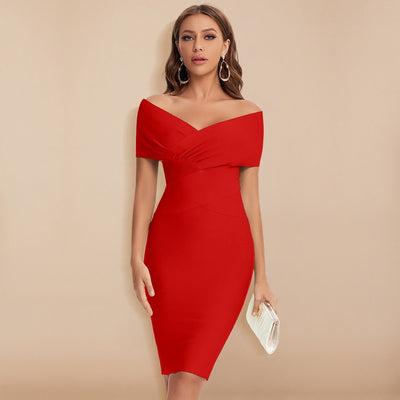Elegantes Schulterfreies Kleid Für Damen | Mini