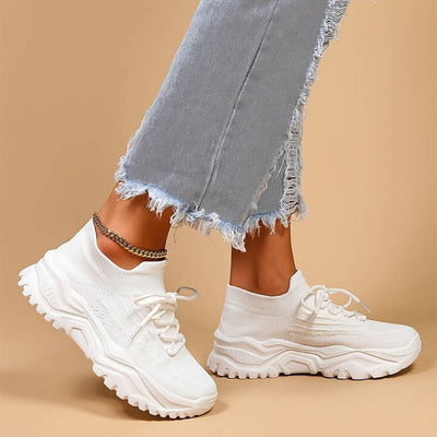 Damen Schnür Lässige Lauf Fitness Schuhe | Sport