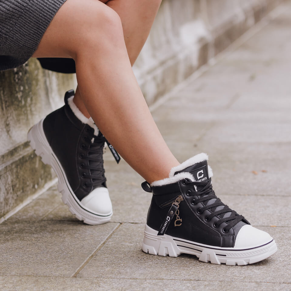 Zavando – Damen Kuschelstiefel