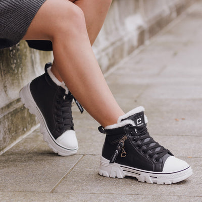 Zavando – Damen Kuschelstiefel