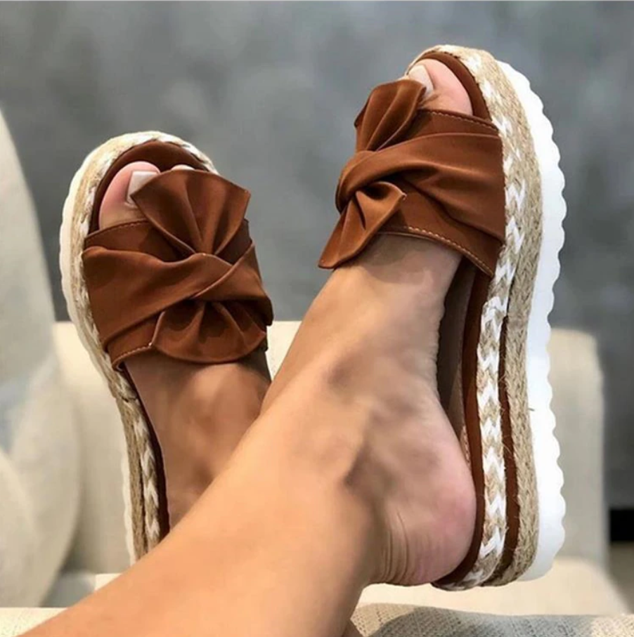 Zavando – Orthopädische Sandalen mit Schleifen-Design