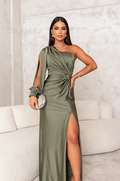 Elegantes Abendkleid Mit Einer Schulter Für Damen