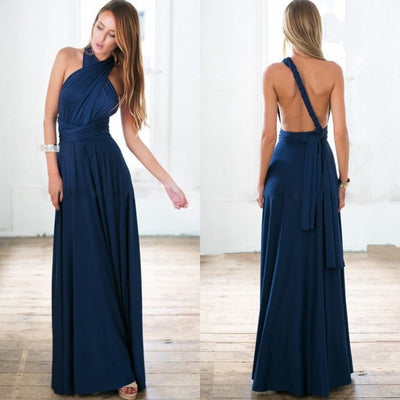 Ärmelloses Damen Maxikleid mit V-Ausschnitt für den Sommer