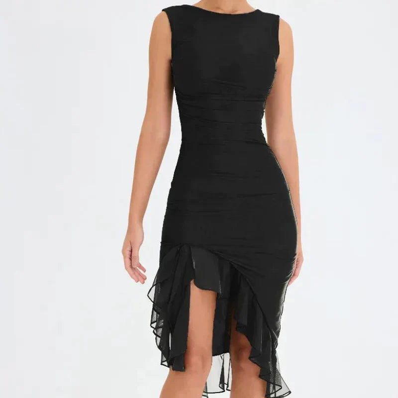 Zavando - Schickes Midikleid Eleganz