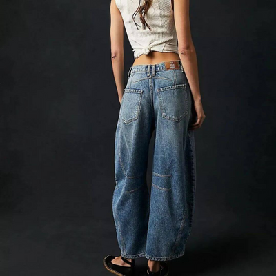 Zavando | Damen Weite Jeans | Baggy