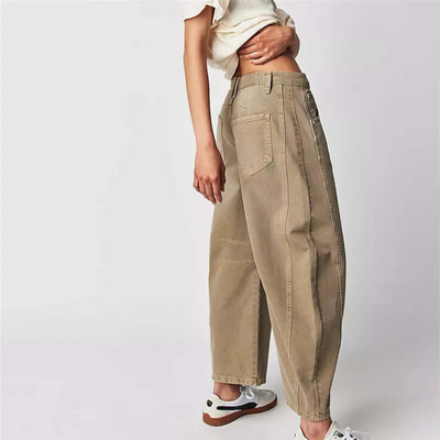 Zavando | Damen Weite Jeans | Baggy