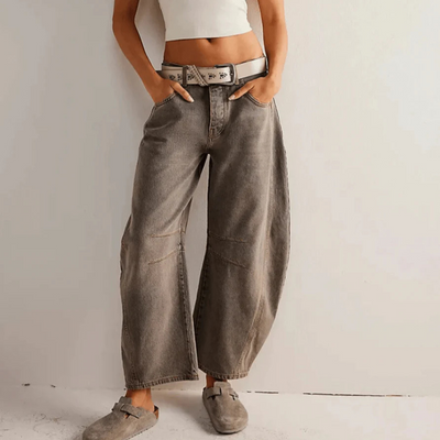 Zavando | Damen Weite Jeans | Baggy