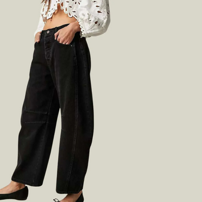 Zavando | Damen Weite Jeans | Baggy