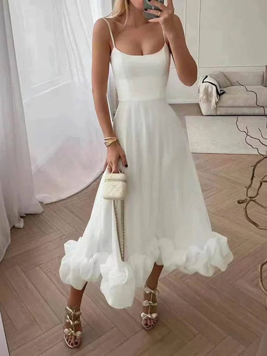 Zavando | Damen Festliche Kleid | Midi