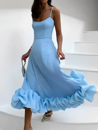 Zavando | Damen Festliche Kleid | Midi
