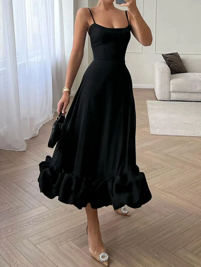 Zavando | Damen Festliche Kleid | Midi