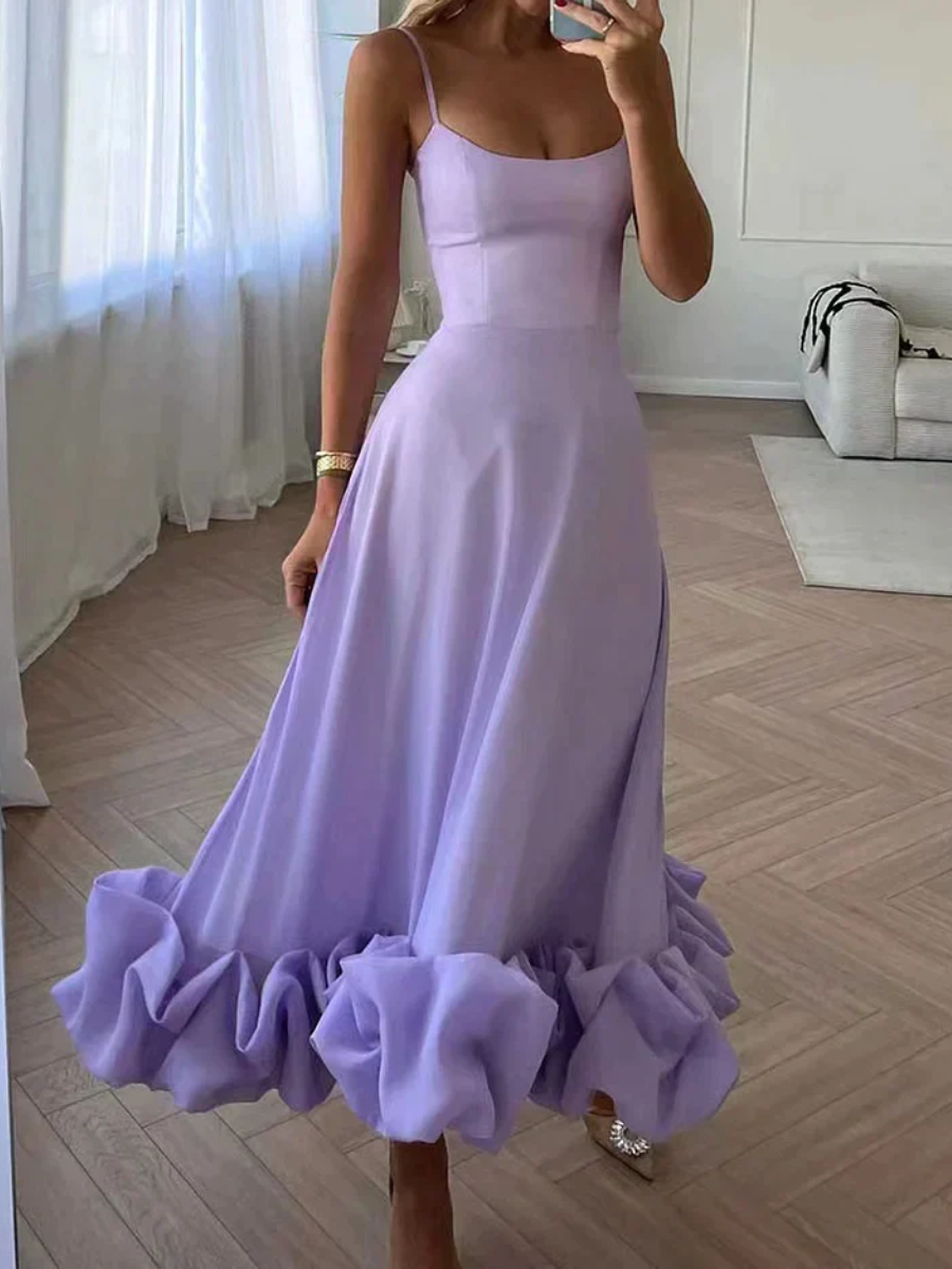 Zavando | Damen Festliche Kleid | Midi