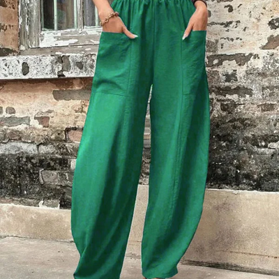 Zavando | Damen High-Waist Hose | Loose Fit