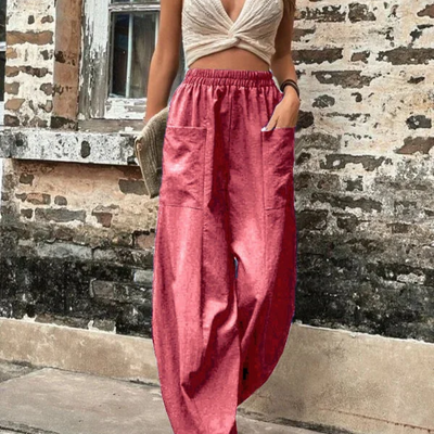 Zavando | Damen High-Waist Hose | Loose Fit