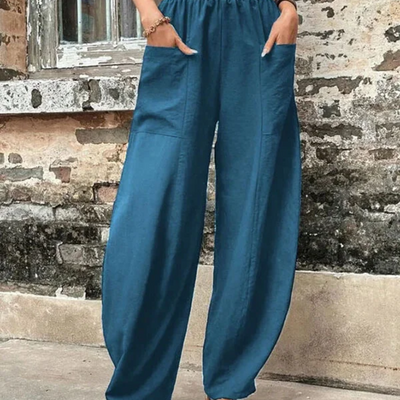 Zavando | Damen High-Waist Hose | Loose Fit