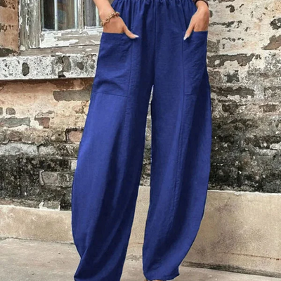 Zavando | Damen High-Waist Hose | Loose Fit