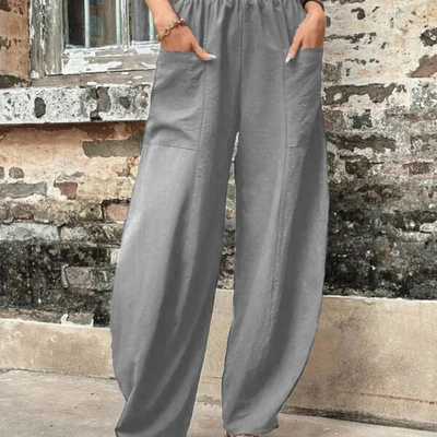 Zavando | Damen High-Waist Hose | Loose Fit