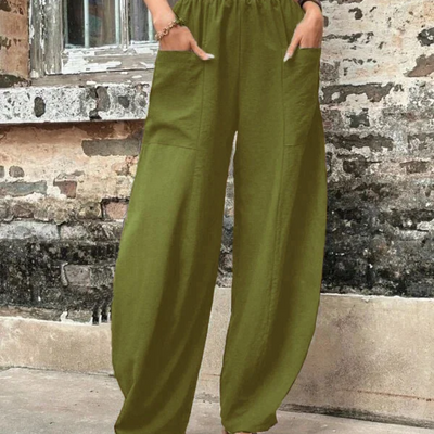 Zavando | Damen High-Waist Hose | Loose Fit