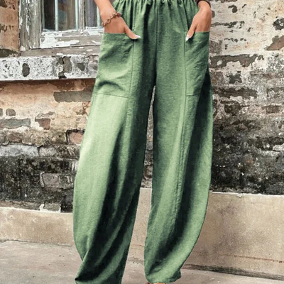 Zavando | Damen High-Waist Hose | Loose Fit