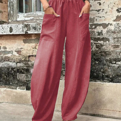 Zavando | Damen High-Waist Hose | Loose Fit