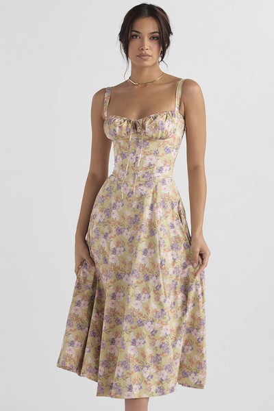 Zavando | Damen Lange Sommerkleid | Midi